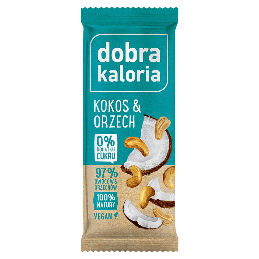 Barre aux fruits - noix de coco et noix 35g GOOD KALORIA