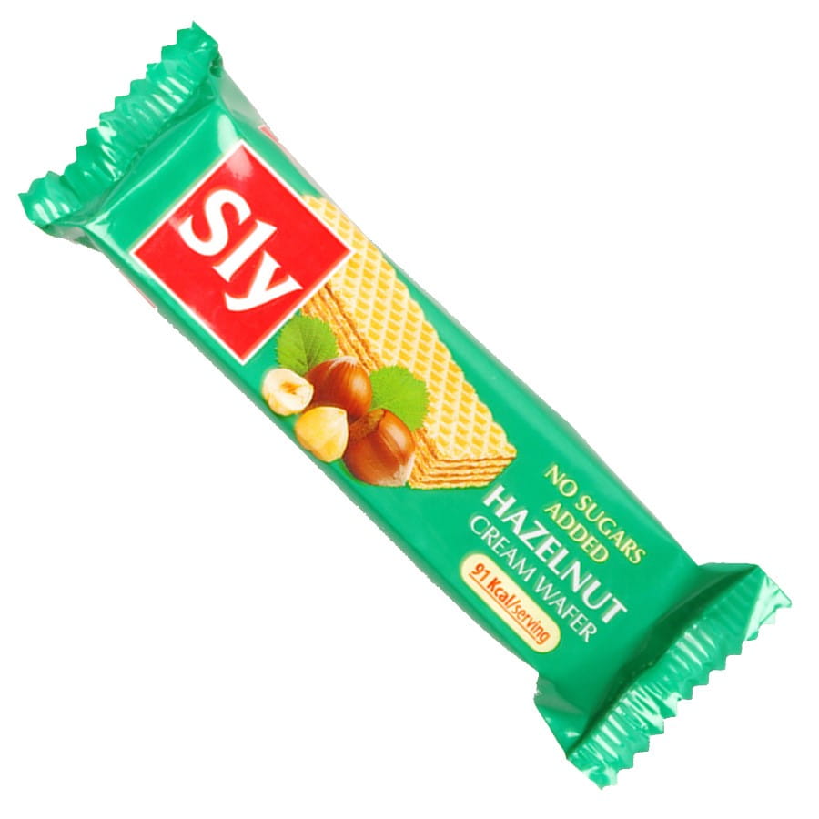 Gaufrette à la crème de noisette sans sucre ajouté 20g SLY NUTRITIA