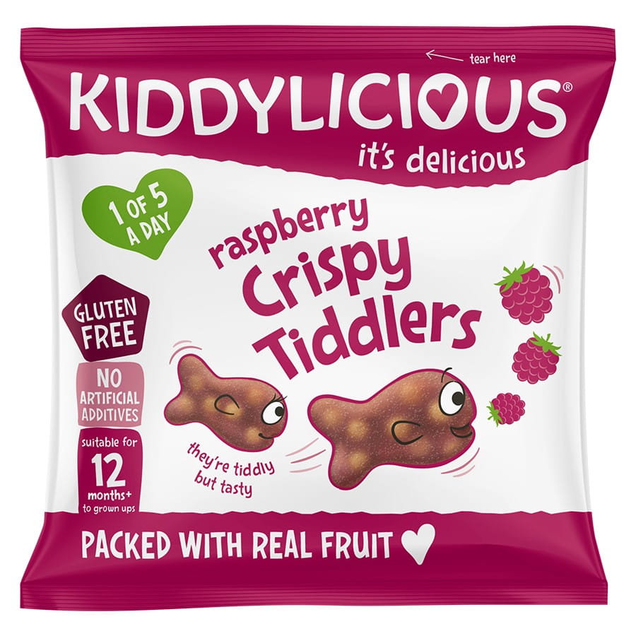 Gelée de fruits croustillante à la framboise en K pcs Poisson alta 12g KIDDYLICIOUS