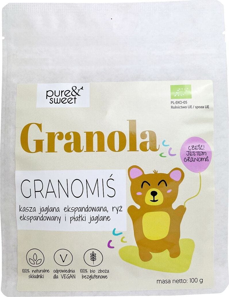 Granola chocolat - ours BIO 100g PURE & SWEET