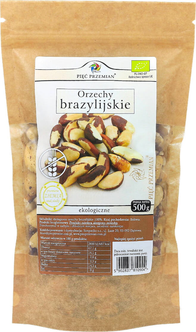 Noix du Brésil BIO 500g CINQ CHANGEMENTS