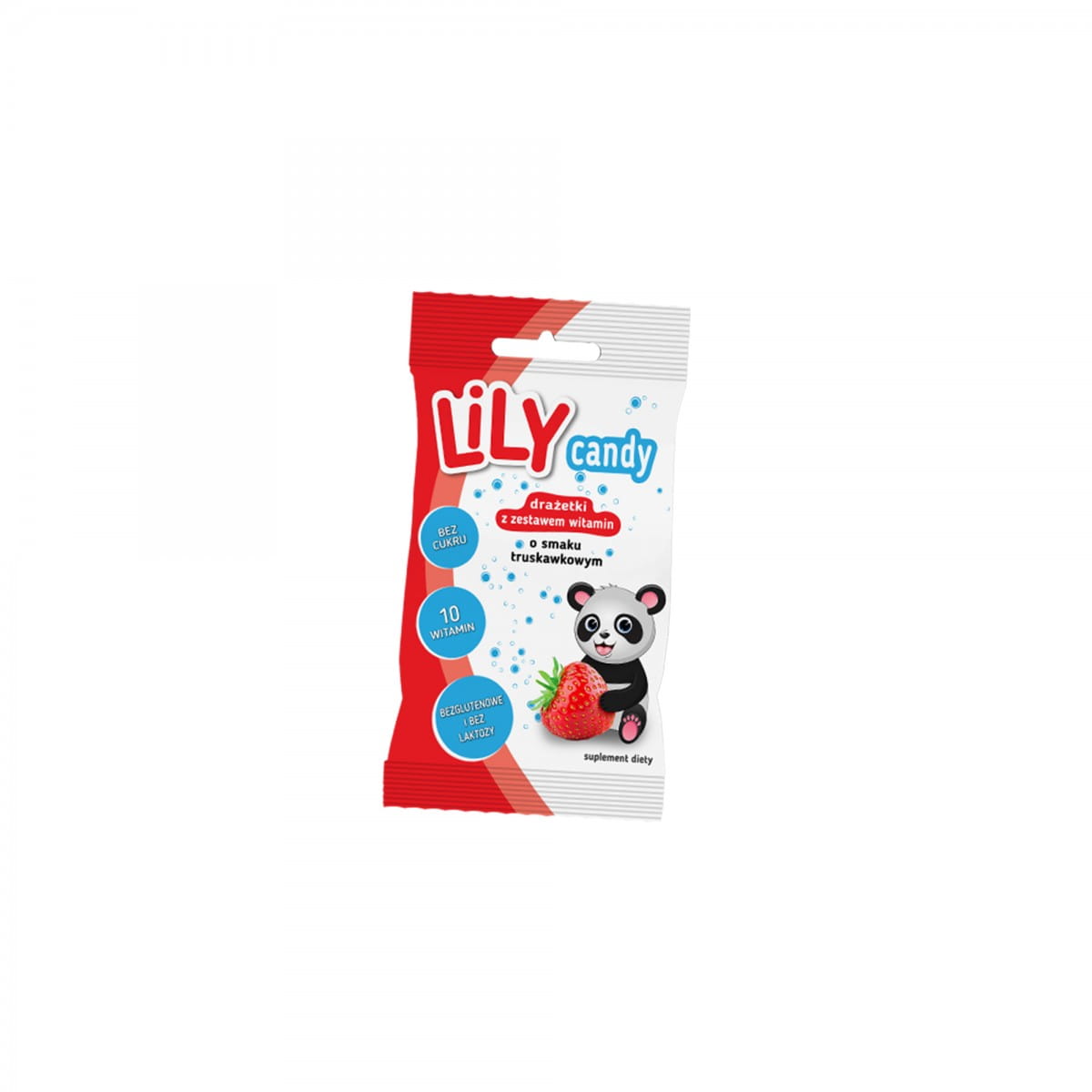 Dragées avec un coffret vitaminé, saveur fraise 40 g - LILY CANDY