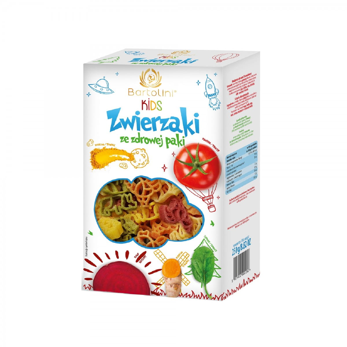 Pâtes bartkids 250g BARTOLINI animaux