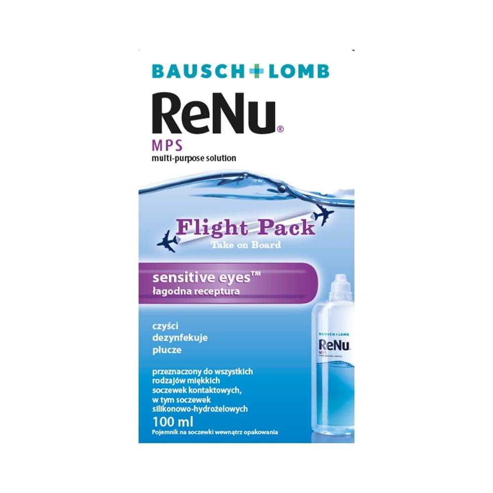 Liquide pour lentilles mps yeux sensibles flightpack 100 ml