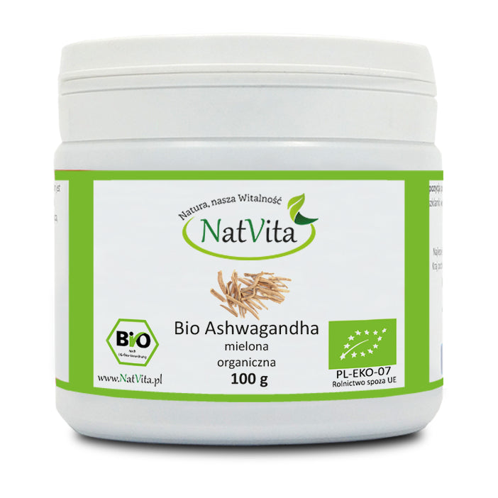 Ashwagandha BIO moulu 100g NATVITA