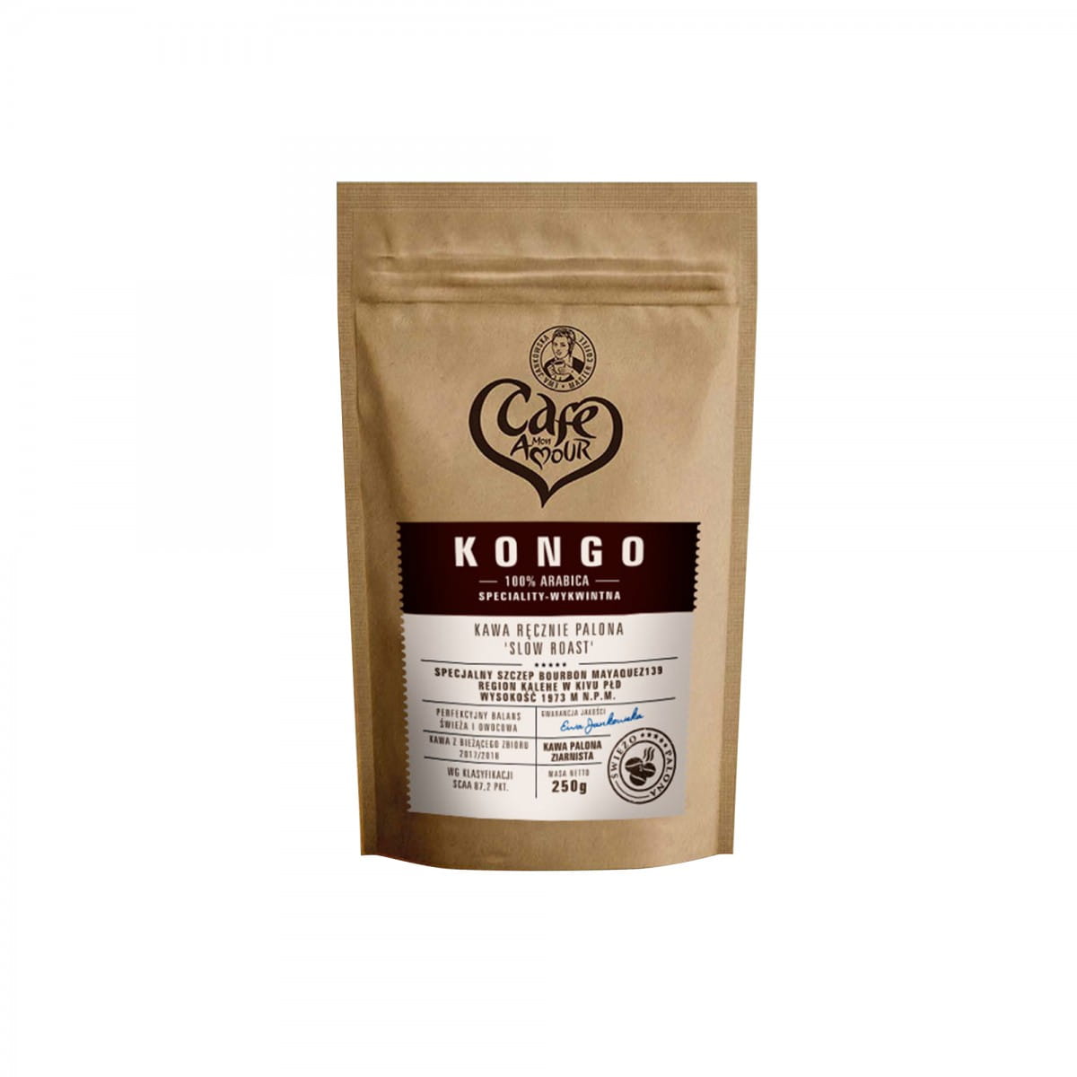 Café torréfié en grains 250g congo CAFE AMOUR