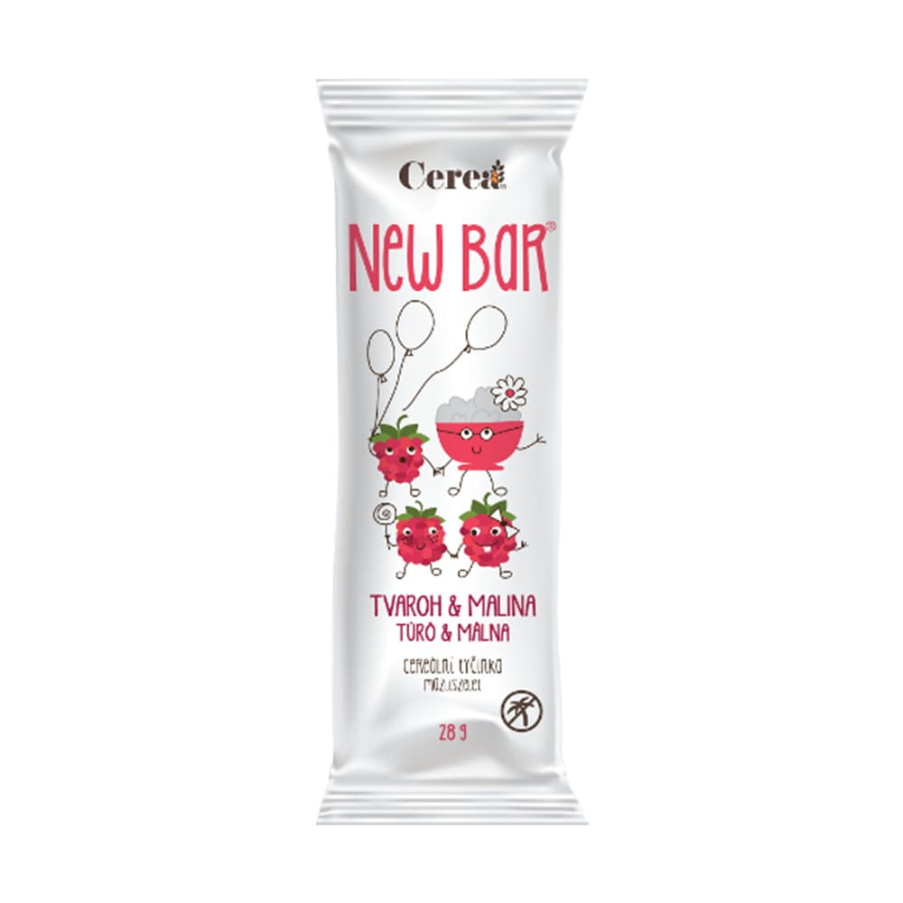 Barre de céréales curd framboise 28 g CEREA