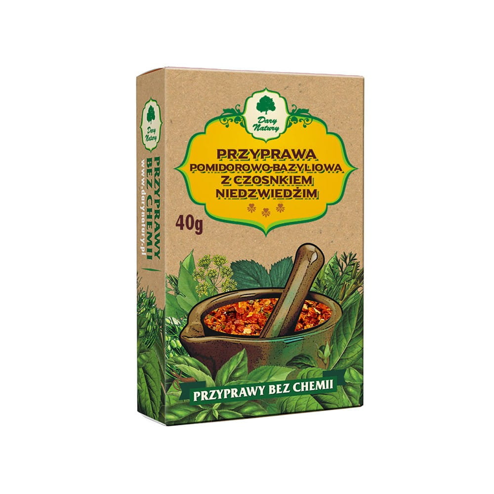 Épice tomate et basilic à l'ail des ours 40 g - CADEAUX DE LA NATURE