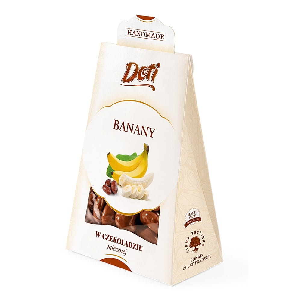 Bananes au chocolat au lait 100 g - DOTI