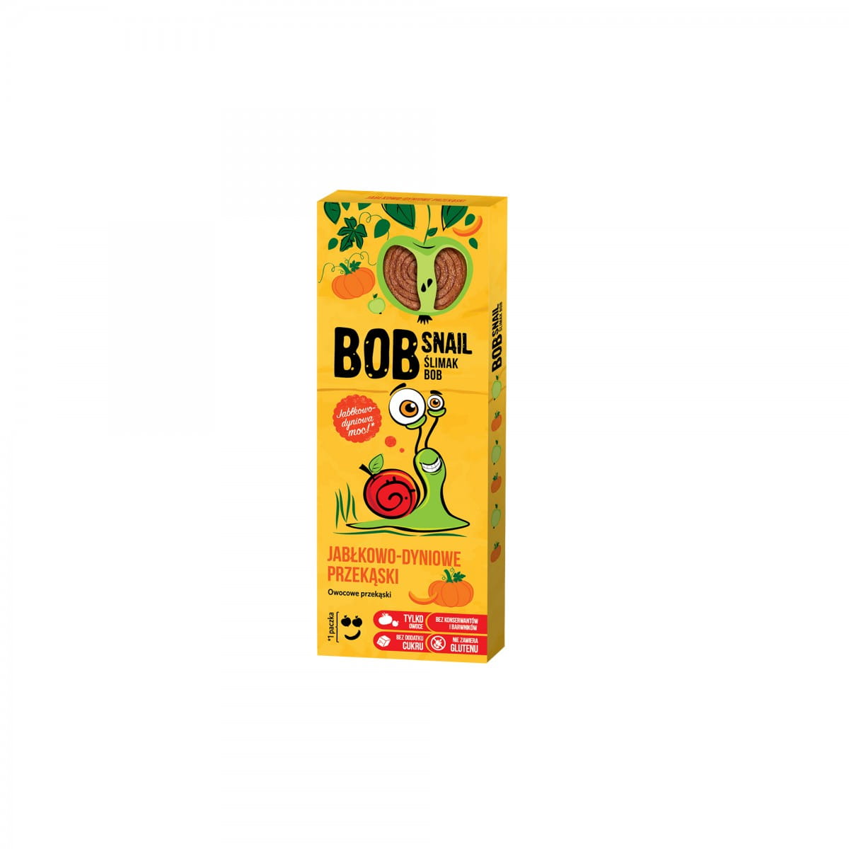 Snack aux fruits pomme et potiron sans sucre ajouté 30 g BOB SNAIL