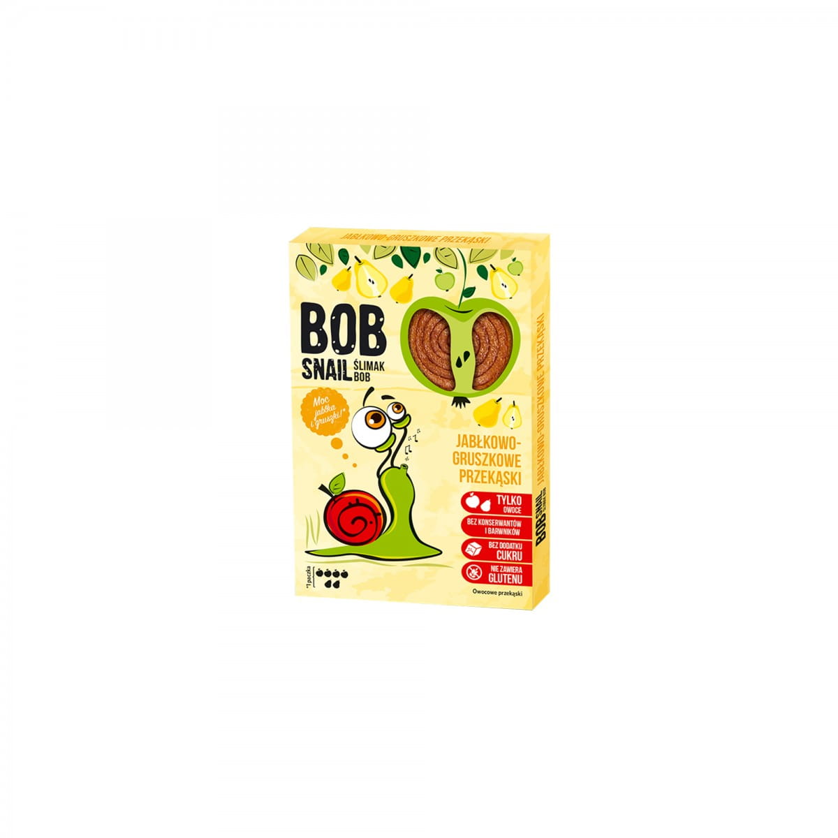 Snack pomme et poire aux fruits sans sucre ajouté 60 g BOB SNAIL