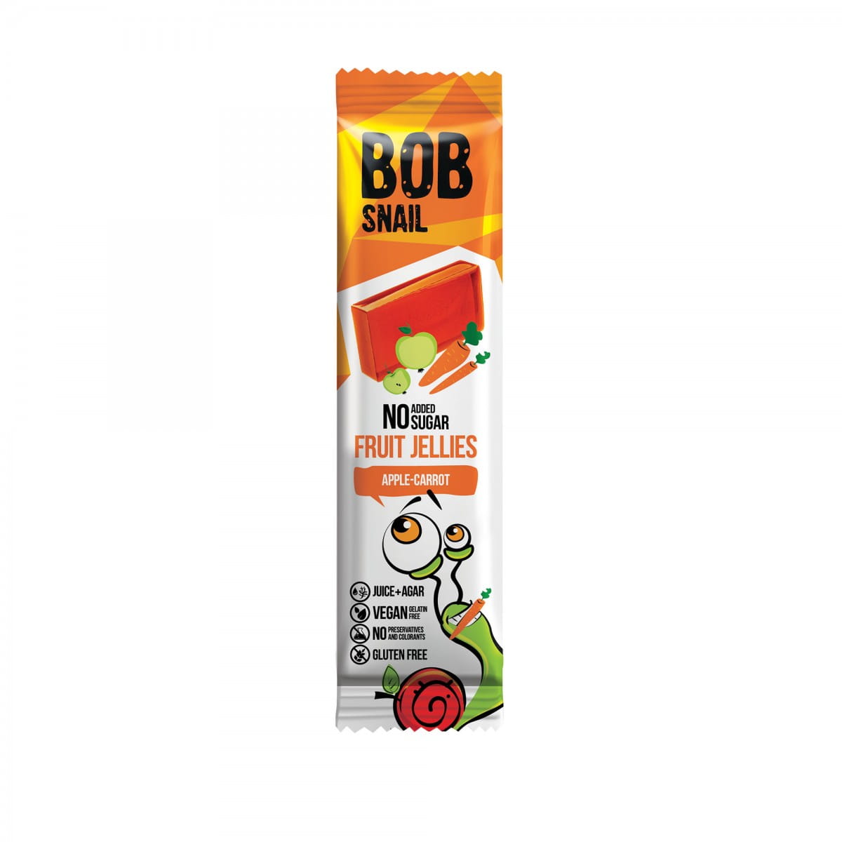 Snack pommes et carottes sans sucre ajouté 38 g BOB SNAIL