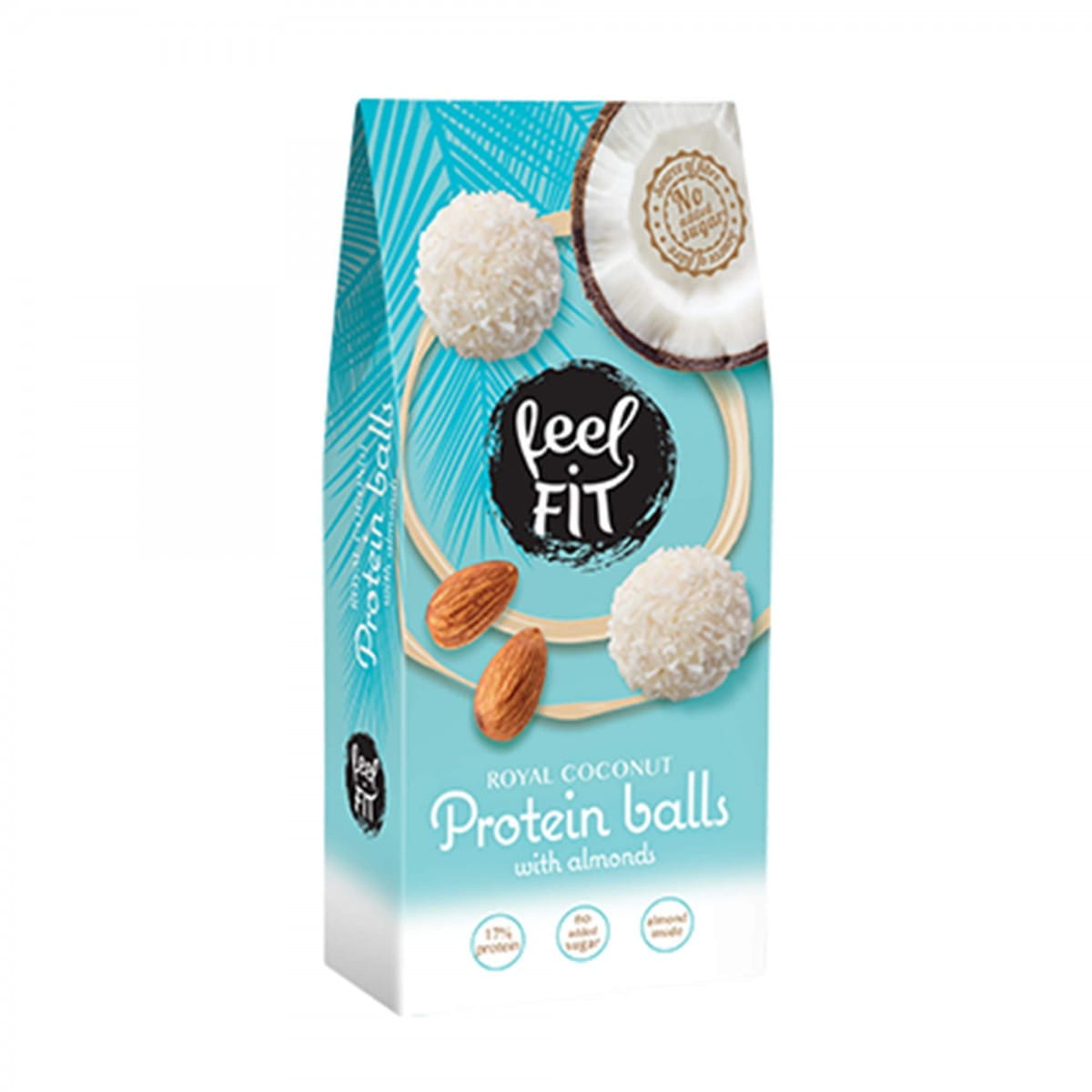 Boulettes protéinées aux amandes sans sucre 63 g FEELFIT