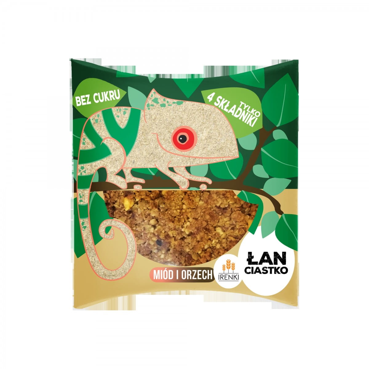 Gâteau au miel et aux noix sans sucre 40 g caméléon