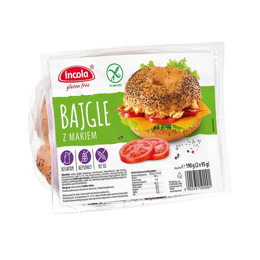 Bagels sans gluten aux graines de pavot 190 g GFS POLAND