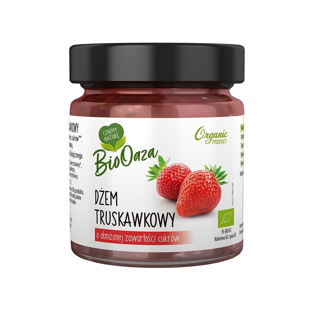 Confiture de fraises à teneur réduite en sucre BIO 225 ml