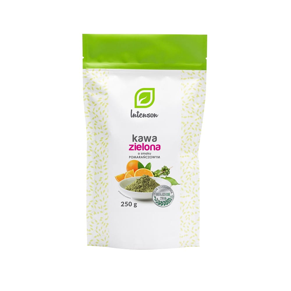 Café vert moulu, saveur orange 250 g INTENSON