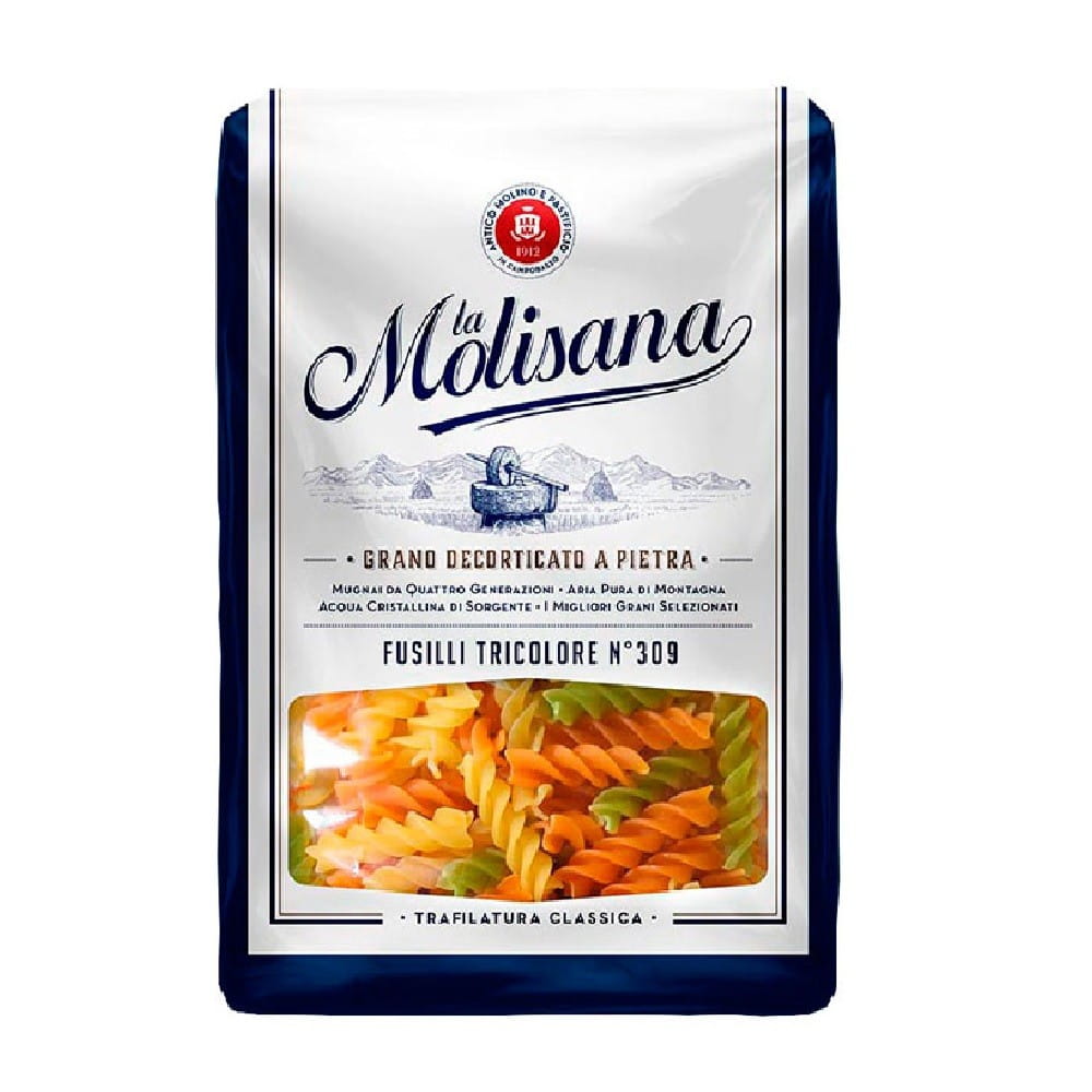 Pâtes fusilli tricolore 500 g LA MOLISANA
