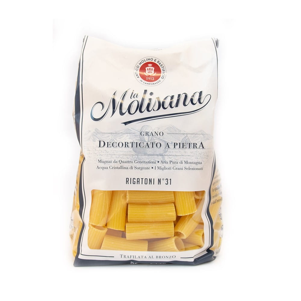 Pâtes rigatoni n° 31 500 g LA MOLISANA