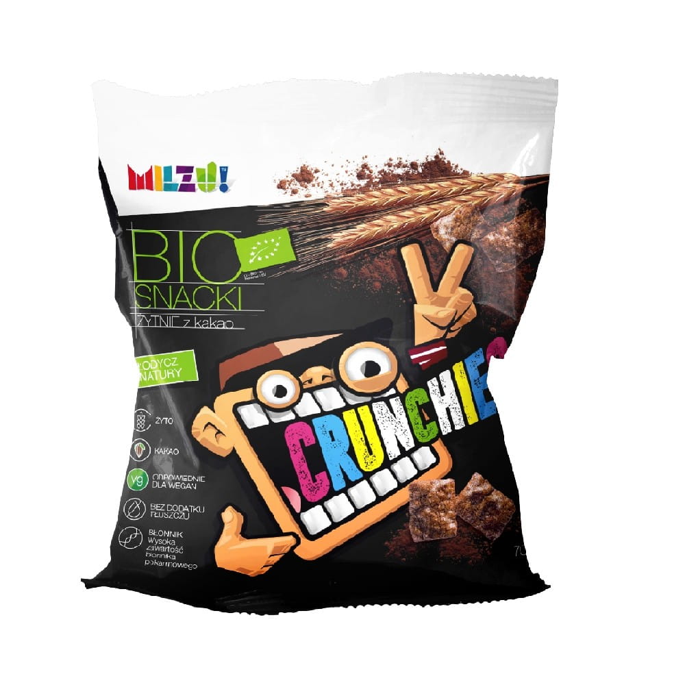 Croquants snack seigle - avoine cacao BIO 70 g MILZU