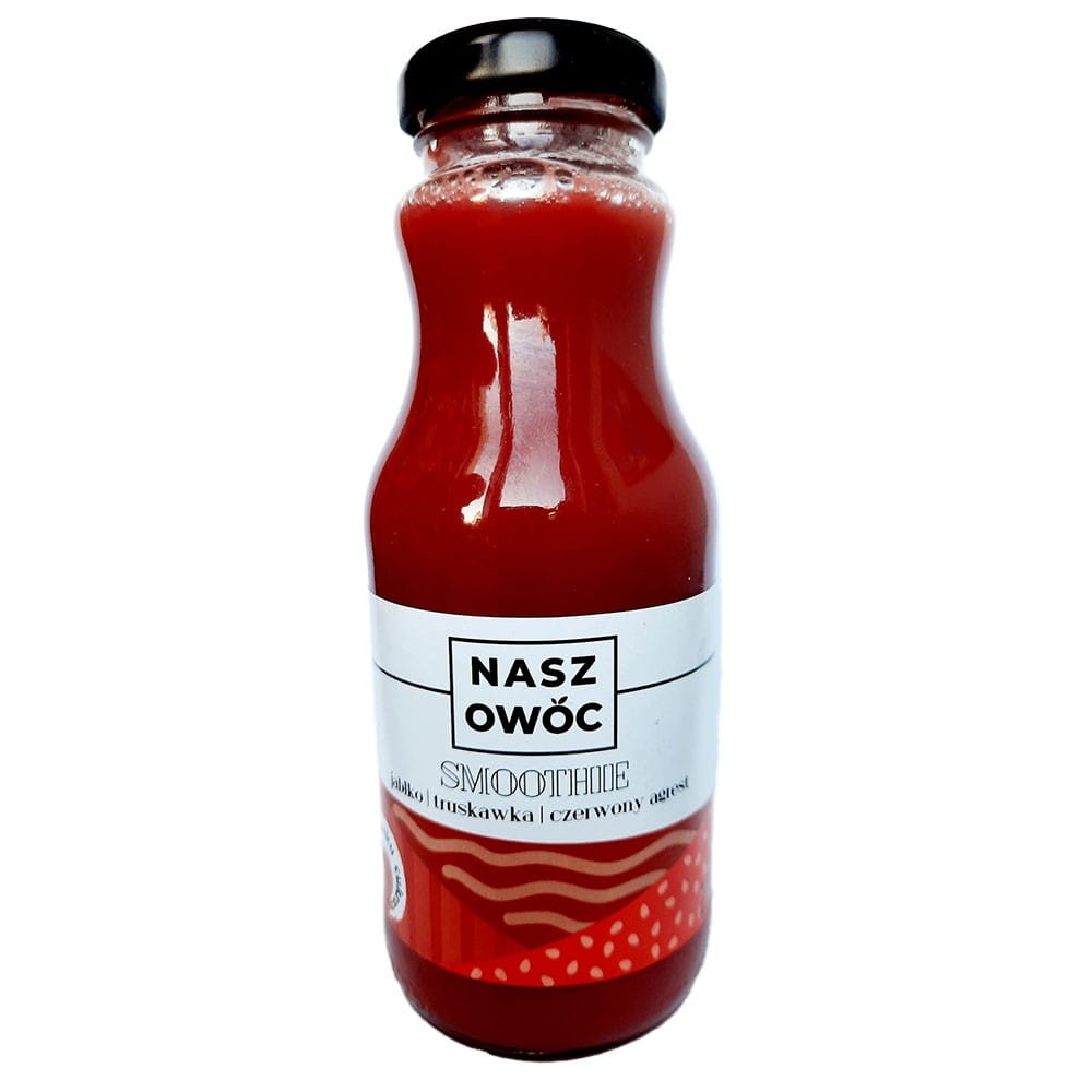 Smoothie pomme fraise groseille rouge 250 ml NOS FRUITS