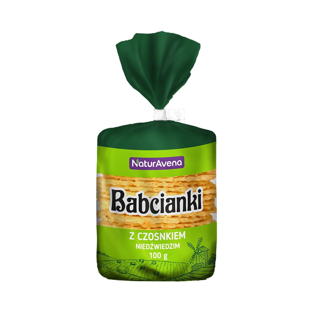 Gaufrettes sans matières grasses et sans colorants à l'ail 100 g NATURAVENA