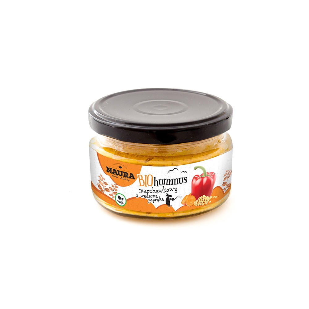 Houmous de carottes au paprika fumé BIO 190 g NAURA