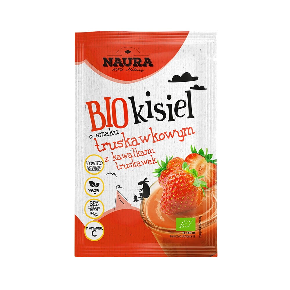 Kissel fraise à la vitamine C BIO 38 g NAURA
