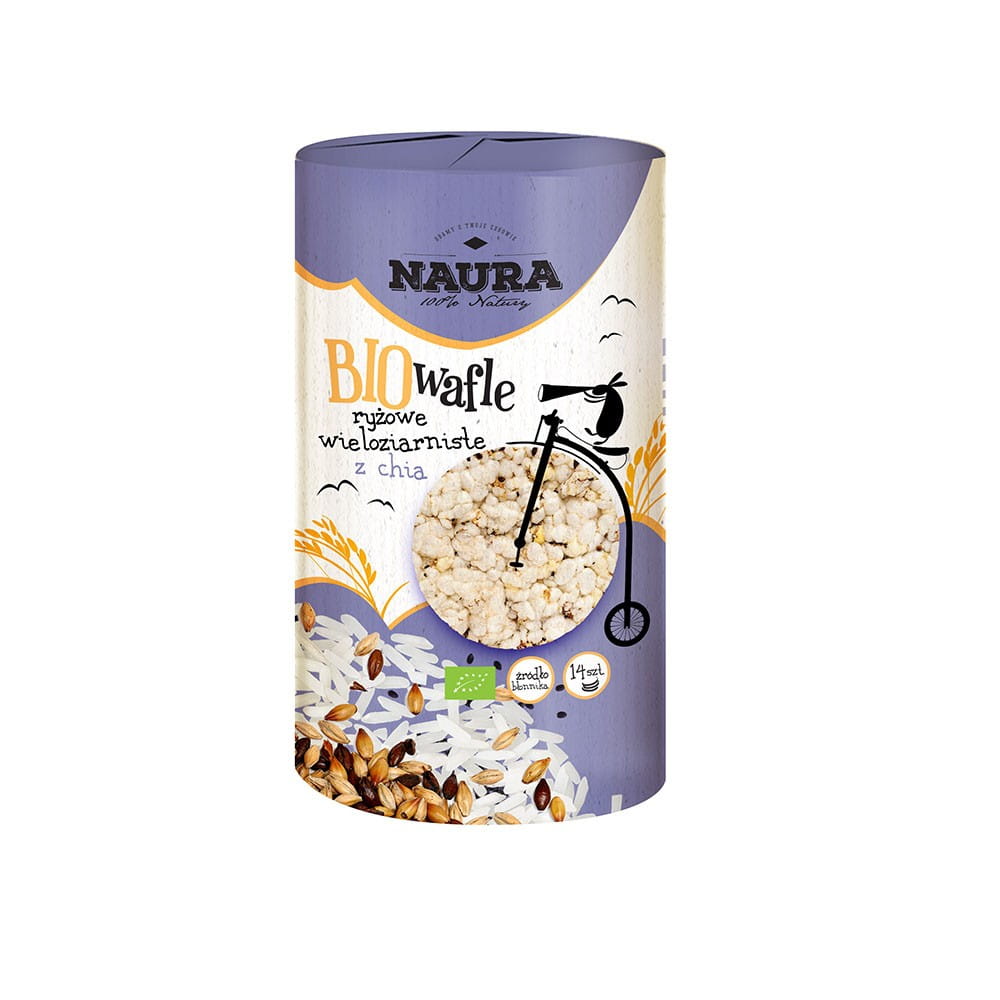 Galettes de riz multigrains au chia BIO 100 g NAURA