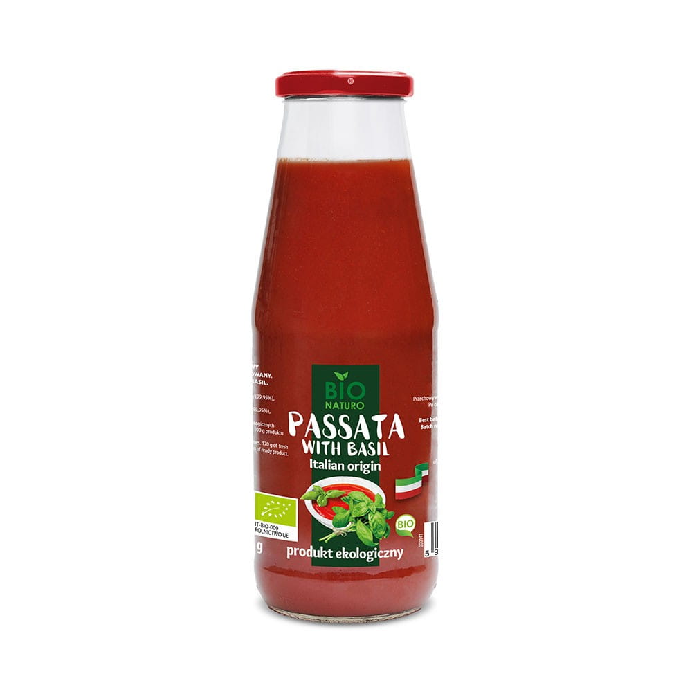 Pomodorov Passat au basilic BIO 690 g BIONATURO
