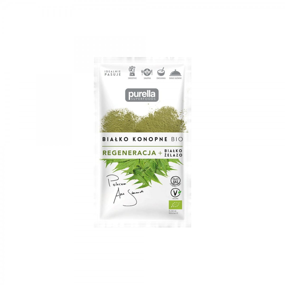 Régénération des protéines de chanvre BIO. protéines + fer 45 g