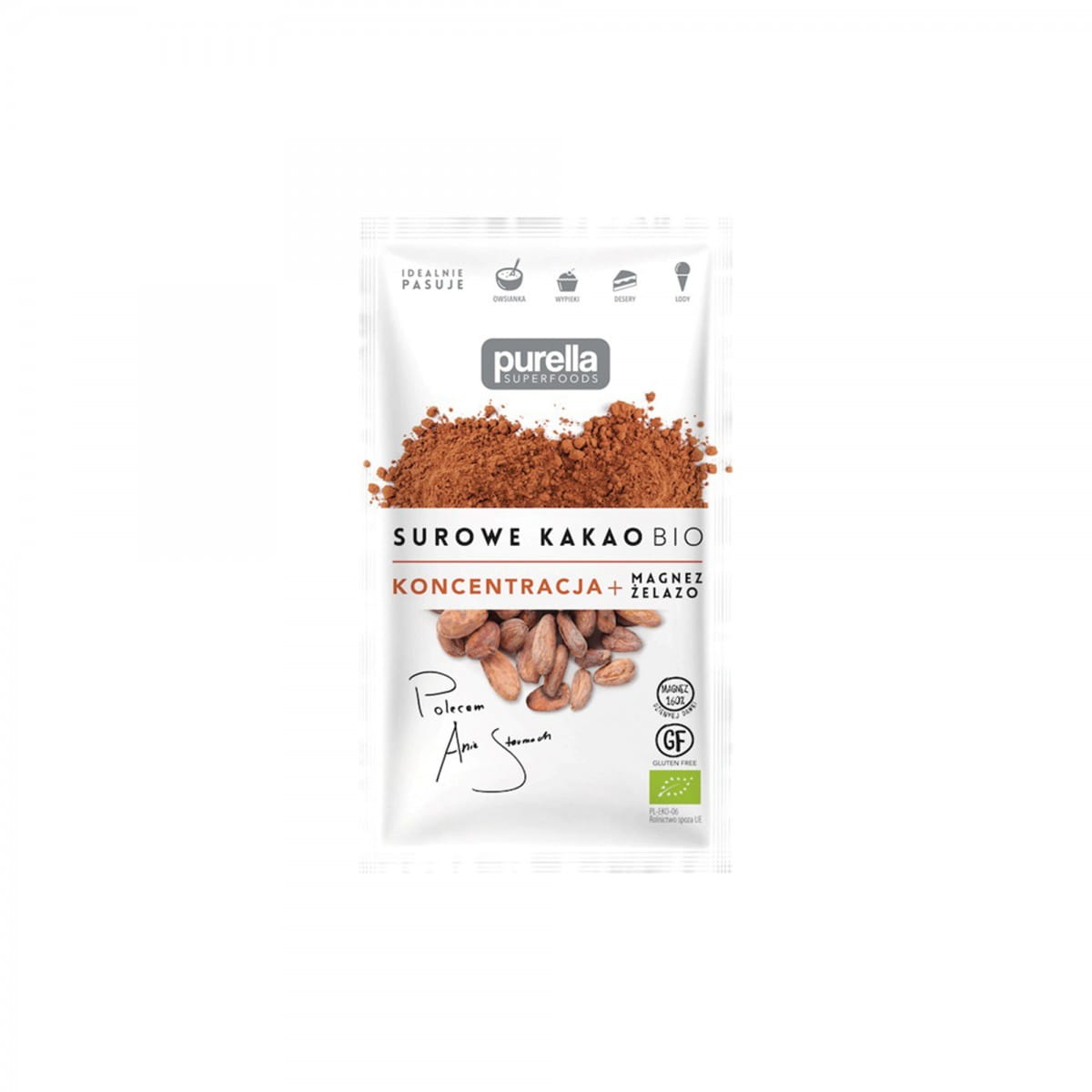 Concentration de cacao cru BIO. magnésium + fer 40 g