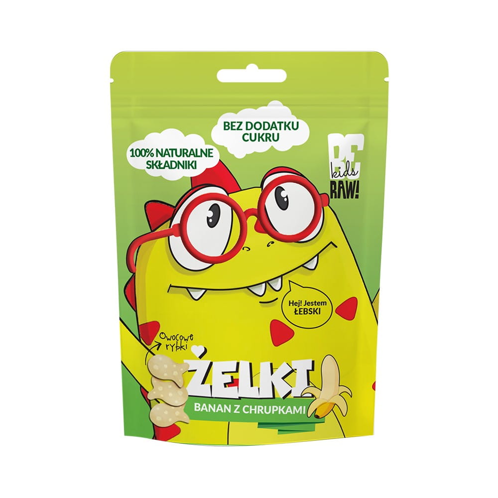 Jelly beans sans sucre ajouté, banane avec chips 35 g