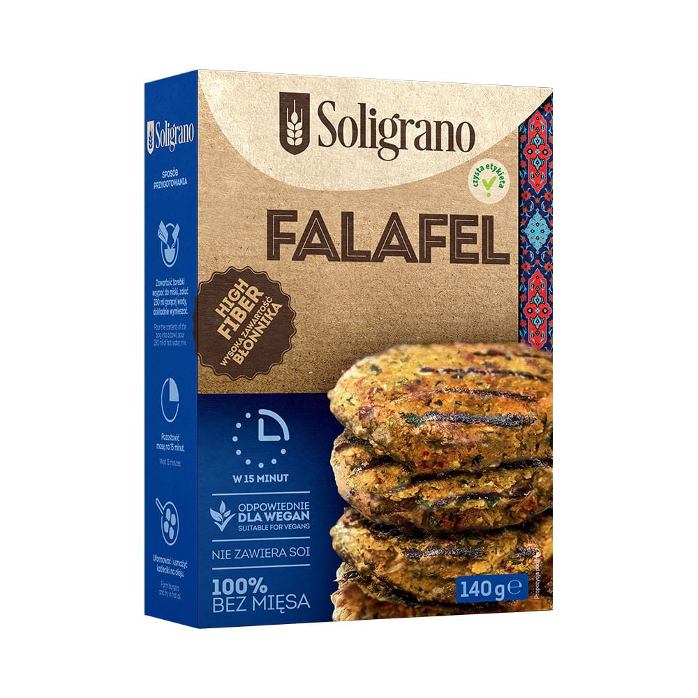 Falafel végé burger 140 g - SOLIGRANO