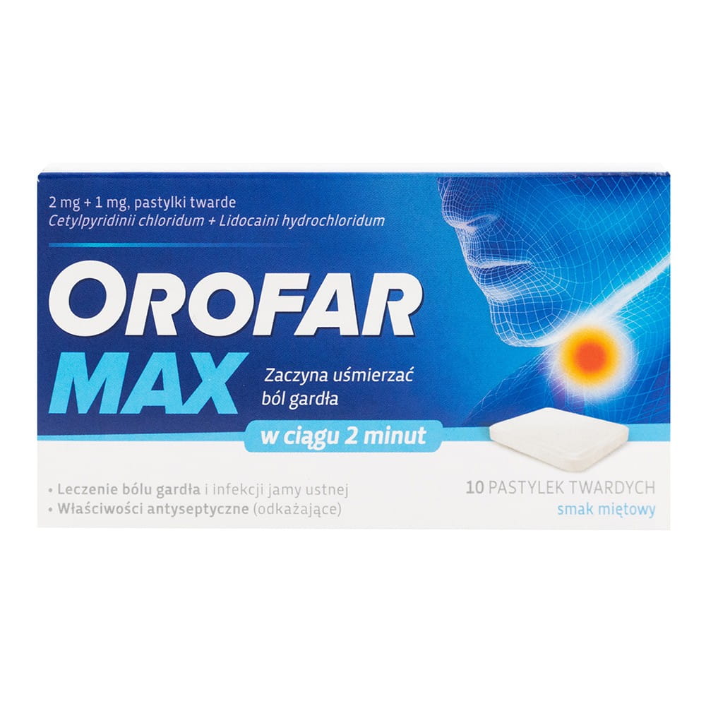 Orofar max 10 comprimés pour la gorge