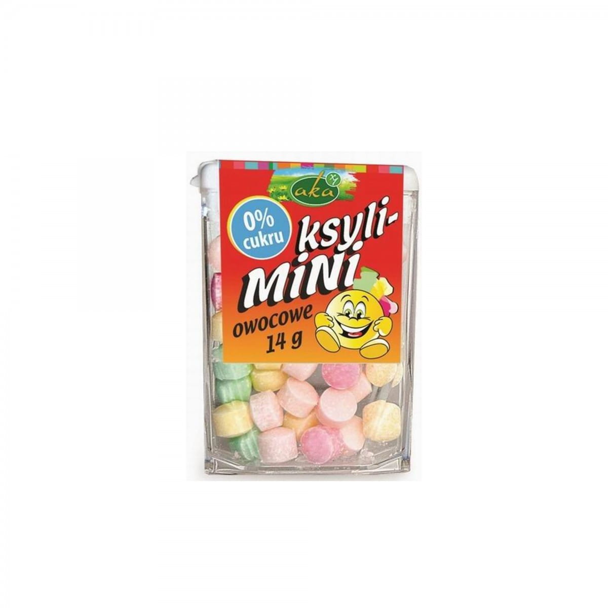 Dragées en poudre Xsyla - mini fruits sans sucre 14 g AKA