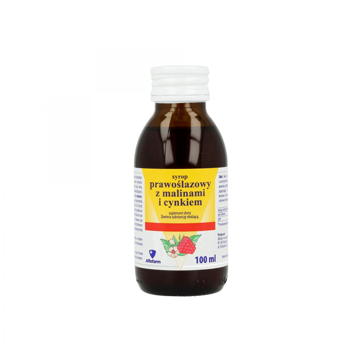Aflofarm sirop de guimauve framboise et zinc 100 ml