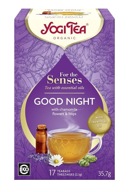 Tisane pour les sens au coucher à l'huile de lavande (pour les sens bonne nuit) BIO (17 x 21 g) 357 g - YOGI TEA