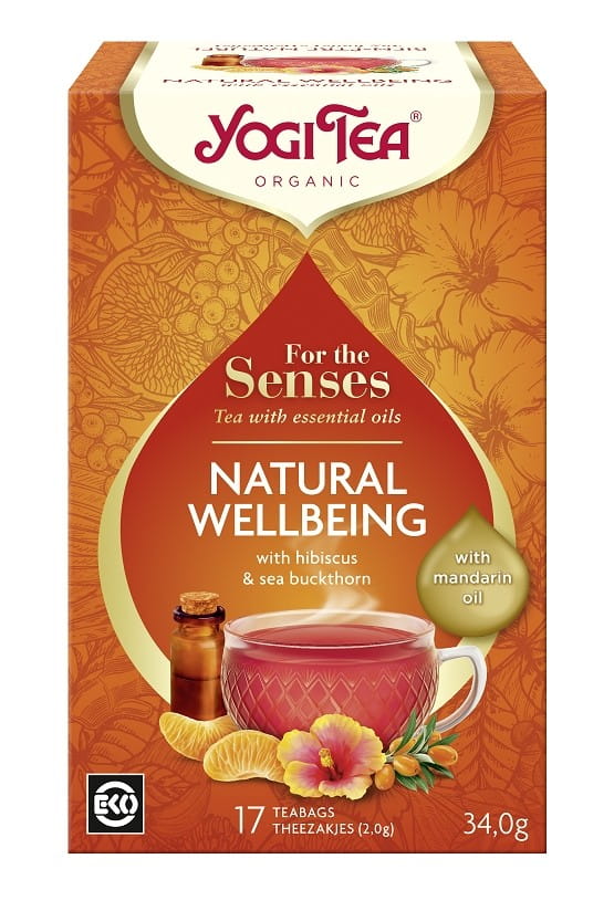 Thé des sens pour le bien-être à l'huile de mandarine (pour le bien-être des sens au naturel) BIO (17 x 2 g) 34 g - YOGI TEA
