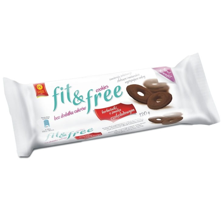 Fit & free biscuits au chocolat sans sucre 120g NYE SUGARS