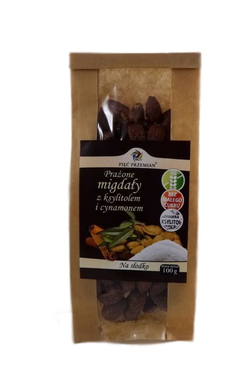 Amandes grillées au xylitol et à la cannelle 100g CINQ CHANGEMENTS