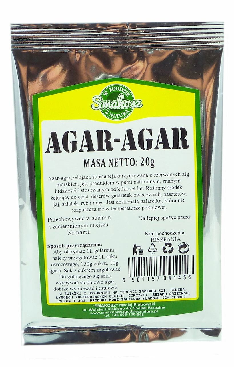 Agar - épaississant d'agar naturel 20g SMAKOSZ