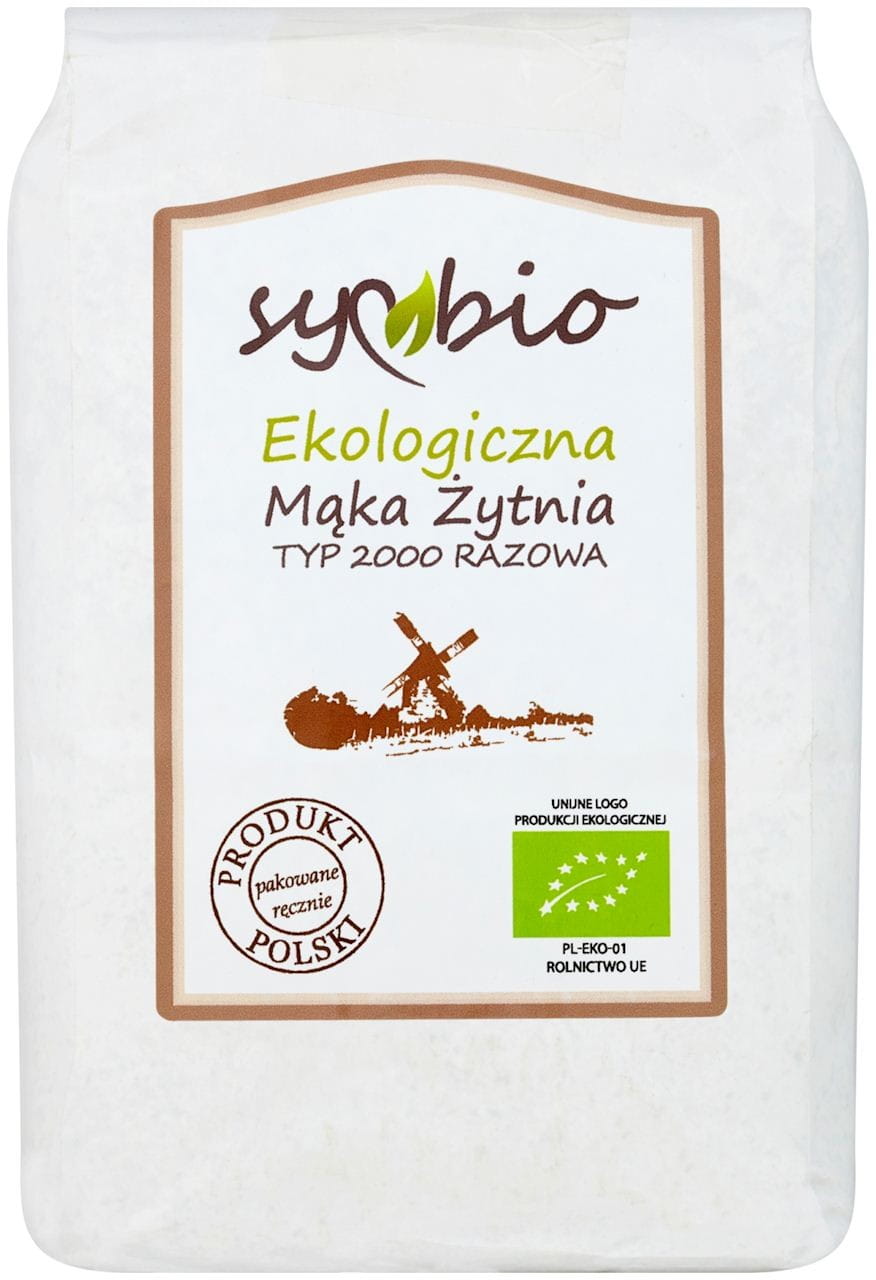 Farine complète de seigle type 2000 BIO 1kg SYMBIO