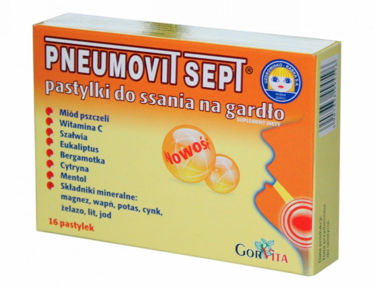 Pneumovit sept pastilles pour la gorge x16 GORVITA