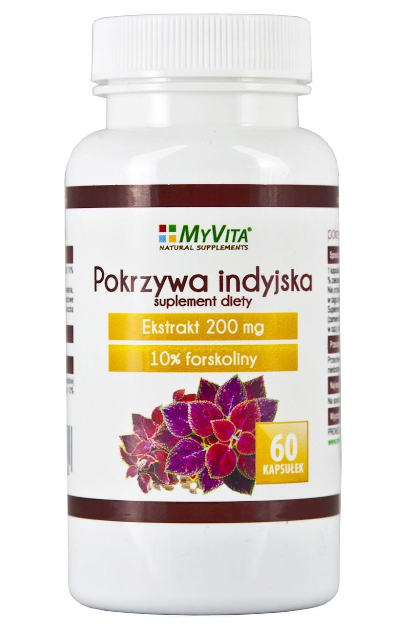 Ortie indienne 200mg 60 gélules (forskoline 10%) - MYVITA