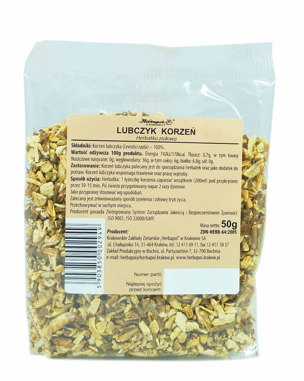 Livèche racine 50g HERBAPOL