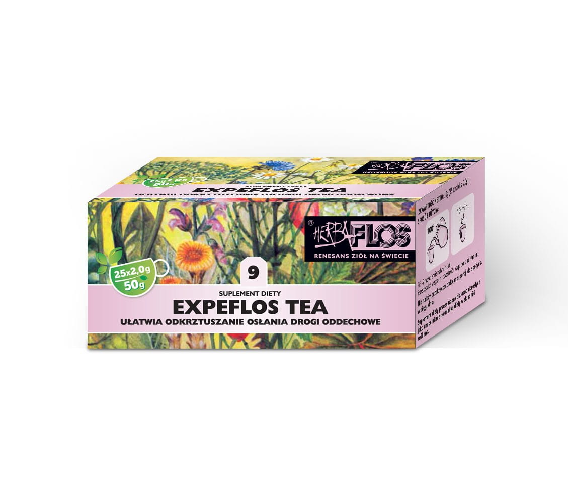 9 thé expeflos fix 25 x 2g - herbes des voies respiratoires - FLOS