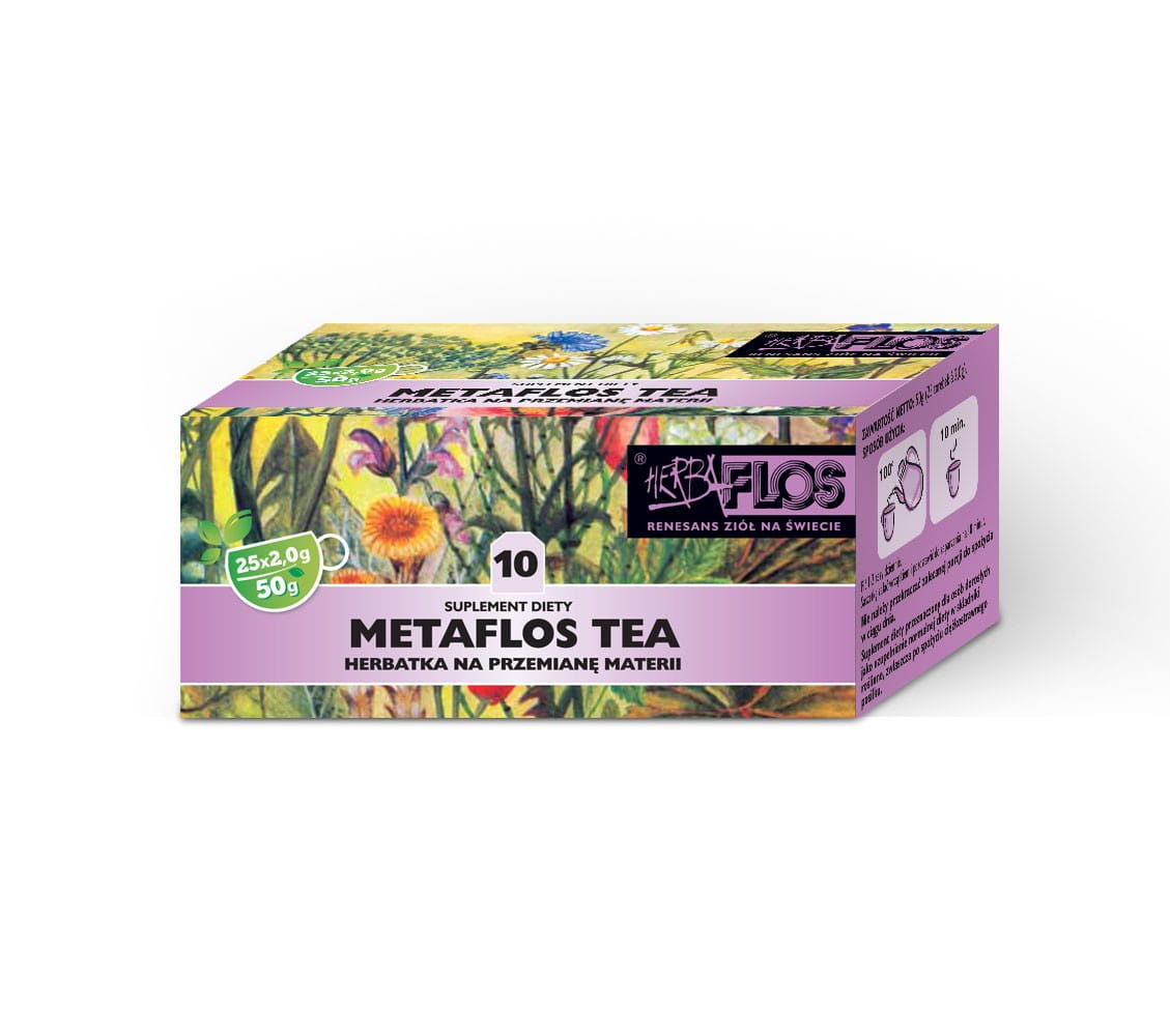 10 thé metaflos fix 25 x 2g - métabolisme herba - FLOS