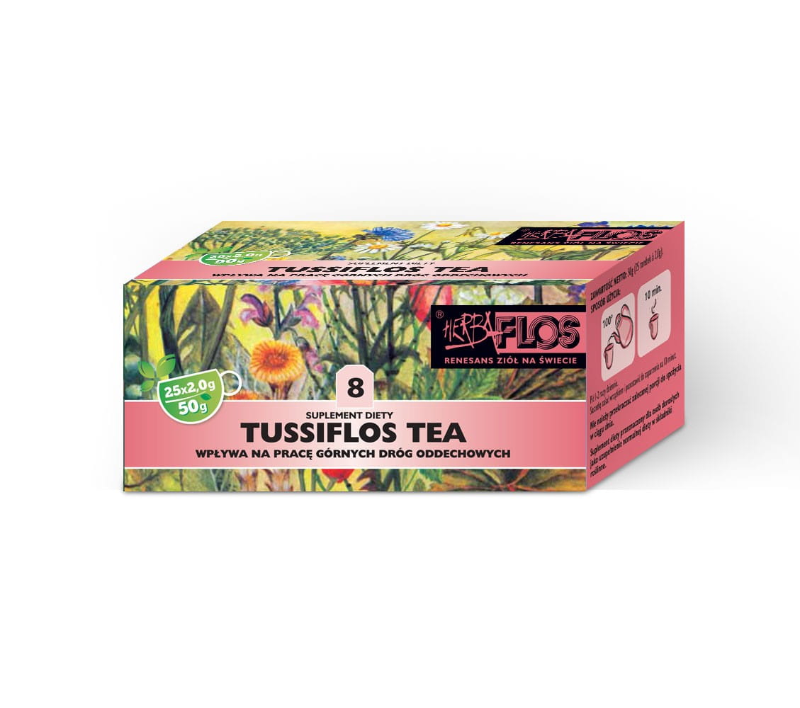 8 thé tussiflos fix 25 x 2g - en cas de toux herba - FLOS
