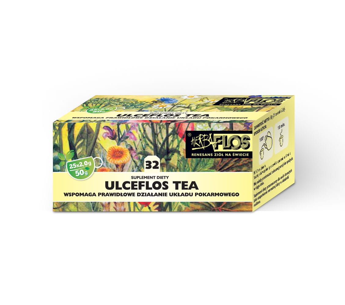 32 thé ulceflos fix 25 x 2g - soutient le système digestif herba - FLOS